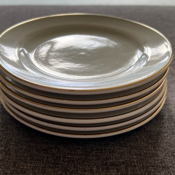 6” Philippe Richard Double Gold Band Plates (6 total) - Picture 3 of 6